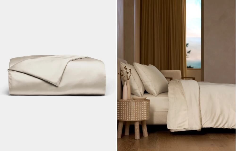 Cozy Earth -Bamboo - Twin Duvet Cover - Oat